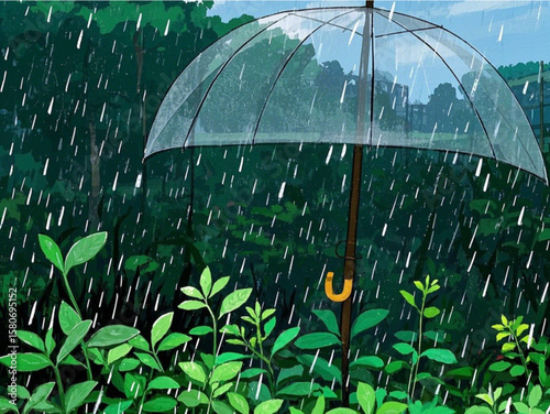 heavy rain hit the plants during the day