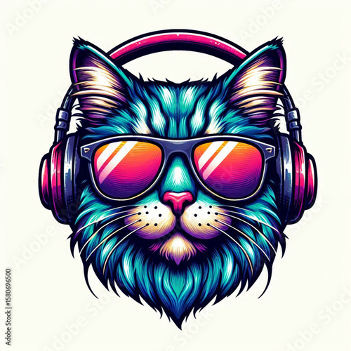 the head of a cat, cat, cat with headphone, cat vector, cat with a bow tie, cat with a bow, cat on a black background, black cat with red eyes, black cat with red hair, cat head with wings