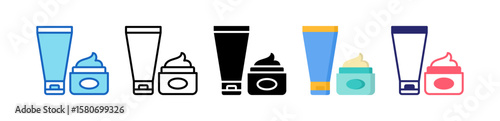 Conditioner Multiple Style Icon Set Collection. 