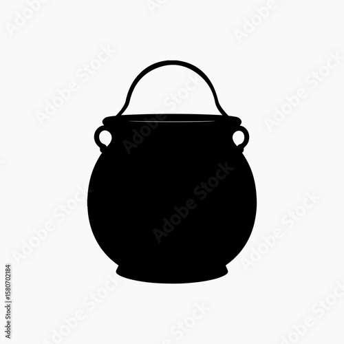 cauldron isolated black kitchen cauldron illustration graphic