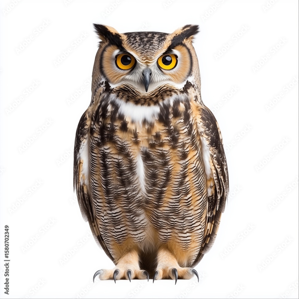 Fototapeta premium Owl Wild Animal Portrait In A Natural Environment