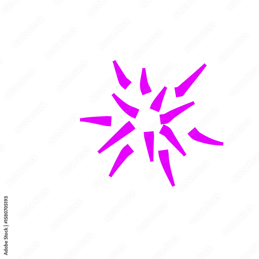 Fototapeta premium Splash line abstract doodle 