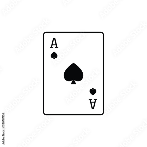 Ace of Spades Playing Card
