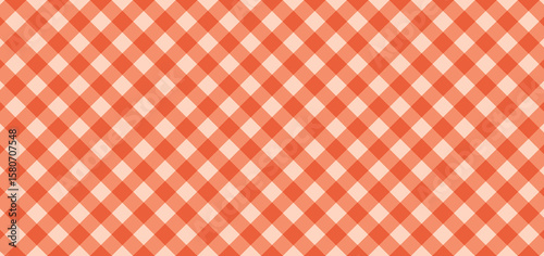 Red Diagonal Gingham Pattern Texture Rhombus