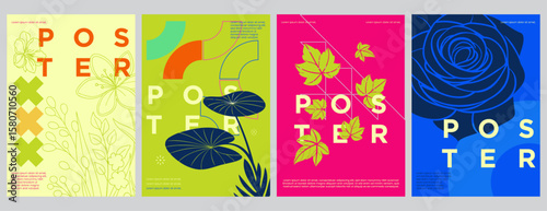 Minimalist Nature Posters in bold colors