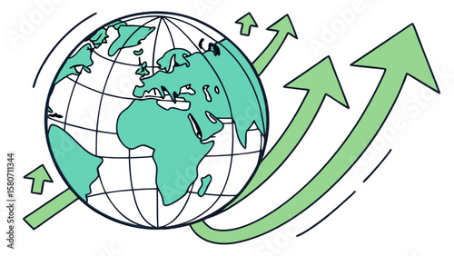 Business innovation and breakthrough strategy illustration
