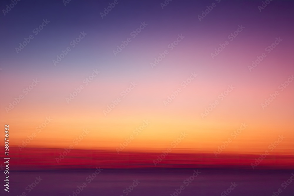 Obraz premium Blurry sunset sky, vibrant colors, soft focus