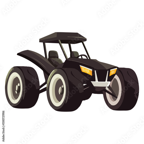 Sand buggy vector illustration isolated 