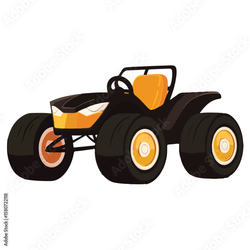 Sand buggy vector illustration isolated 
