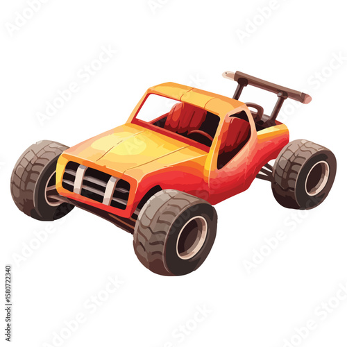 Sand buggy vector illustration isolated 