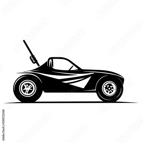 Sand buggy vector illustration isolated 