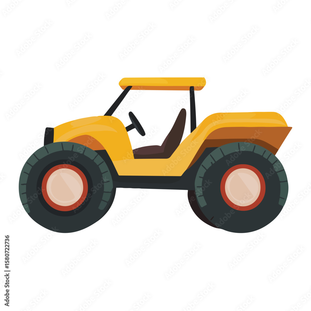 Obraz premium Sand buggy vector illustration isolated 