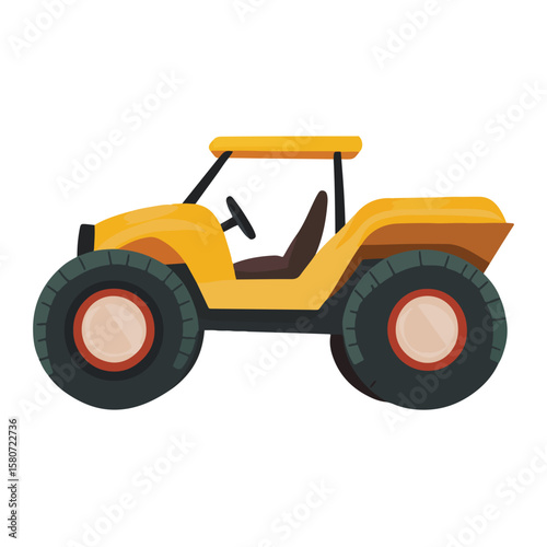 Sand buggy vector illustration isolated 