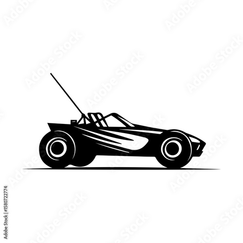 Sand buggy vector illustration isolated 