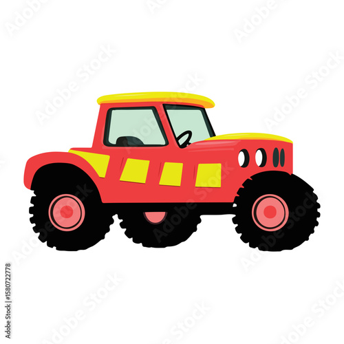 Sand buggy vector illustration isolated 