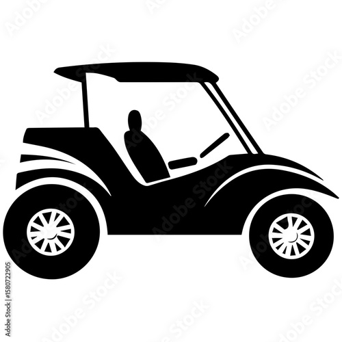 Sand buggy vector illustration isolated 