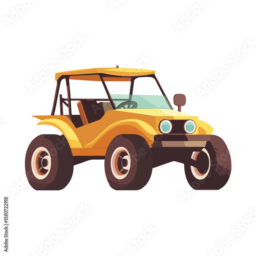 Sand buggy vector illustration isolated 