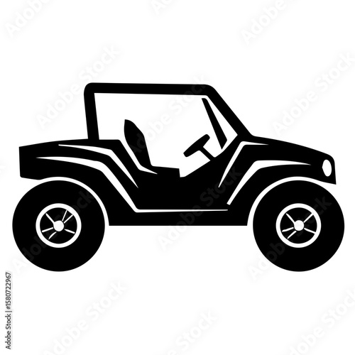 Sand buggy vector illustration isolated 