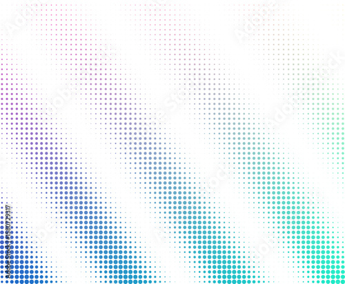 Abstract dot gradient composition with diagonal lines and vibrant color transitions