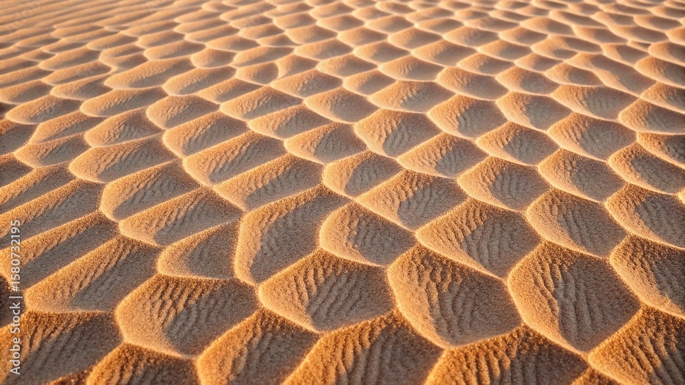 Sand ripples in the Sahara desert in Morocco. Close-up. Sand ripples in the Sahara desert in Morocco. Close-up.