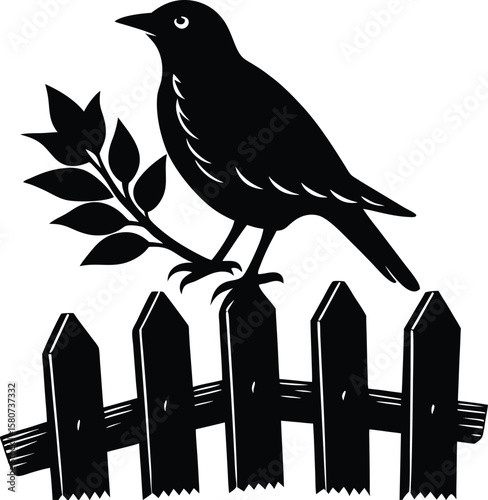 bird on a fence