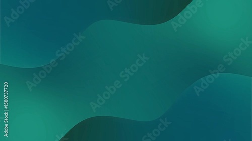 Dark Teal Green Fluid Wave Abstract Background Animation