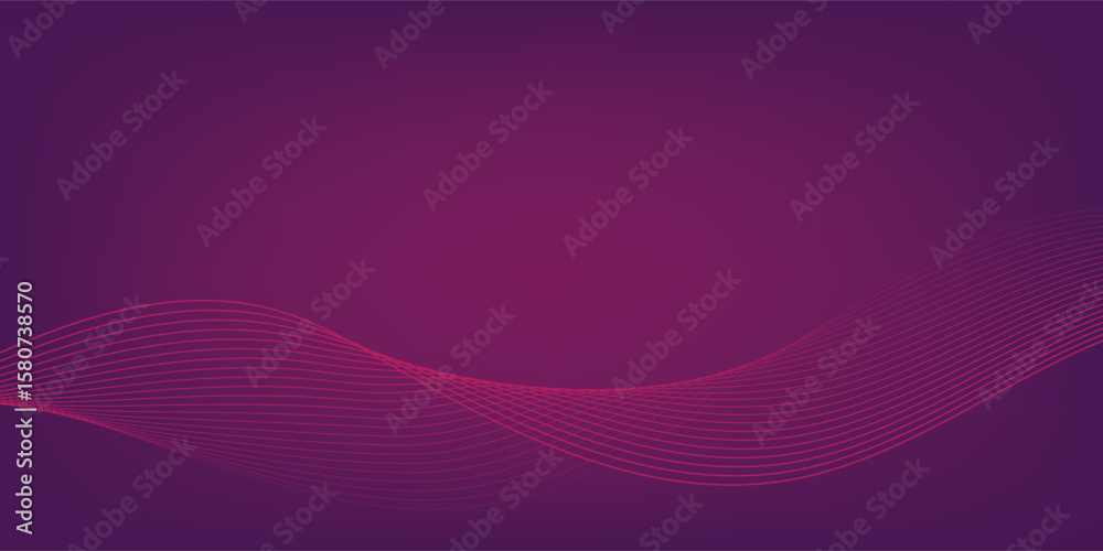 Fototapeta premium Abstract Waveform Purple Background