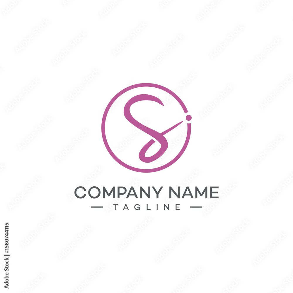 Fototapeta premium vector logo icon initial S