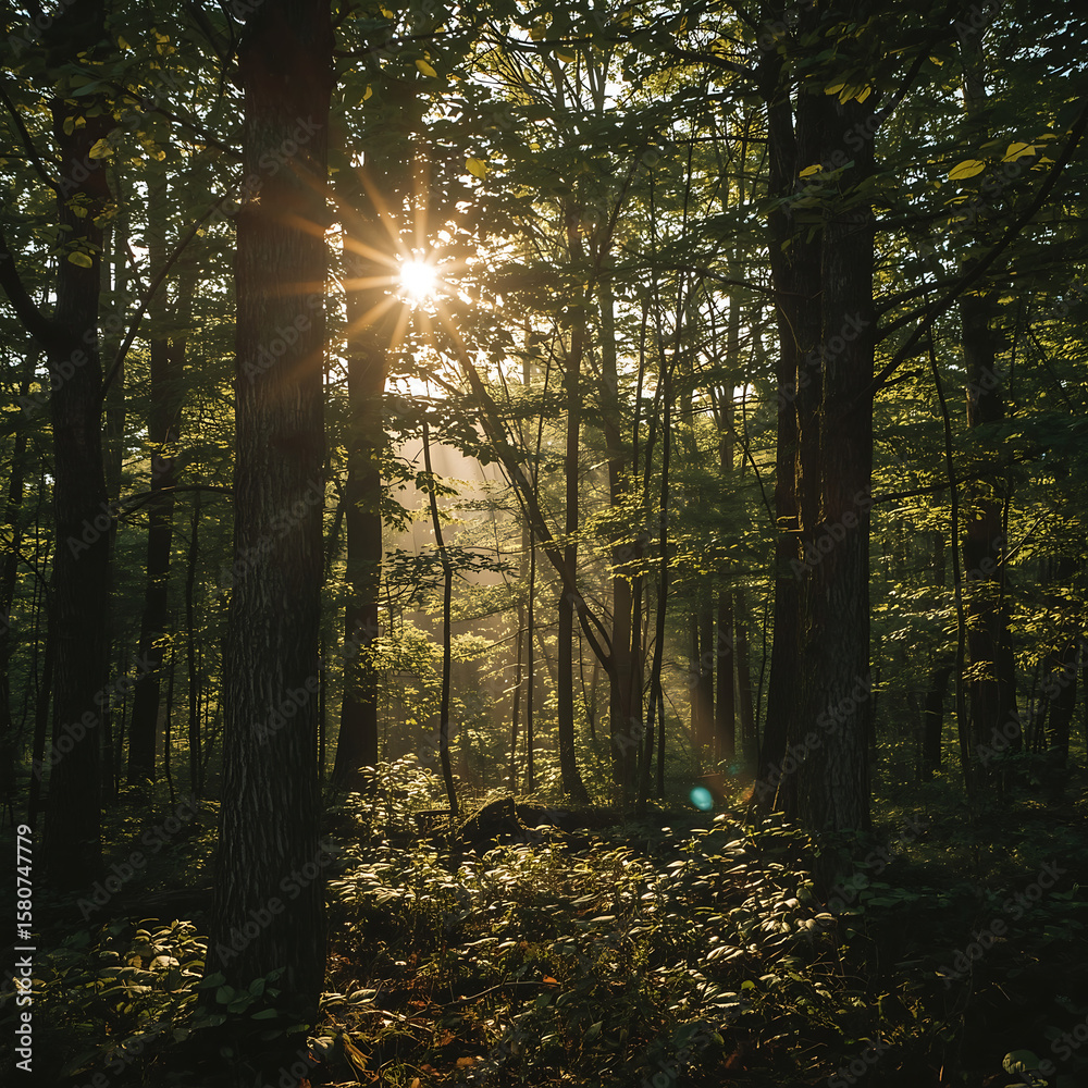 Fototapeta premium morning in the forest