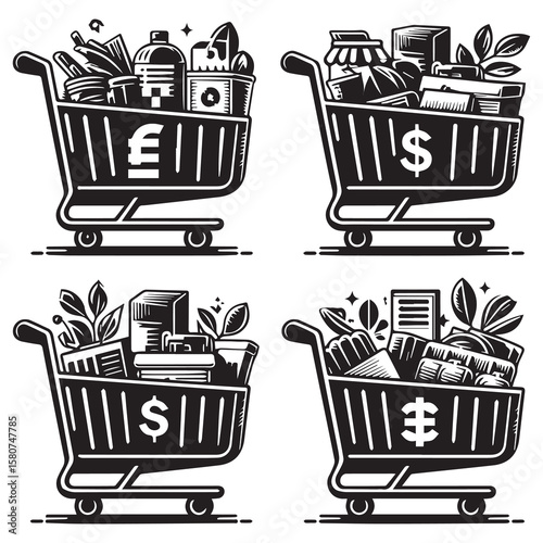 vector shopping cart icon