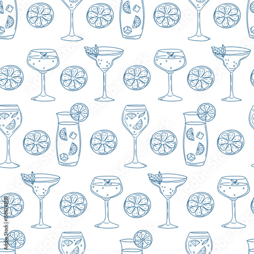 Colorful cocktail illustrations create a playful and inviting atmosphere for summer gatherings and celebrations
