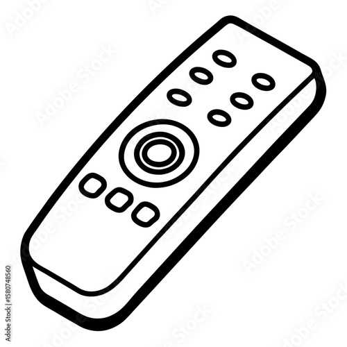 Remote Control Silhouette Illustration