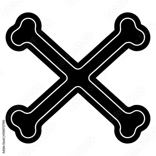 Crossbones vector