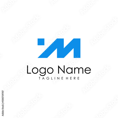 IM initials logo vector 