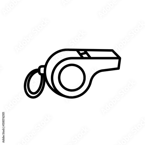 Whistle icon design in minimalistic style  