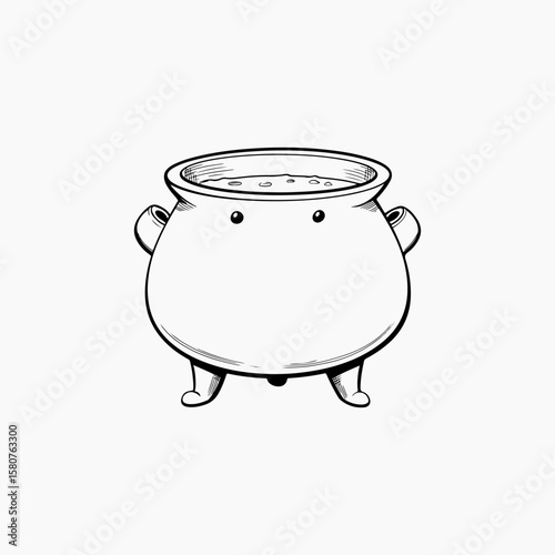 cauldron symbol food lover black cauldron art