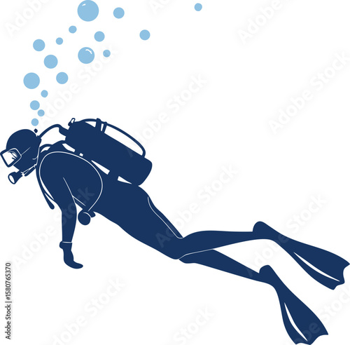 Blue horse race with silhouette of woman rider jumping