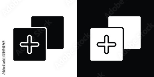 Drag and drop icon design. Black flat style sign for mobile concept
