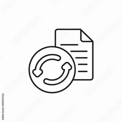 file refresh icon sign vector