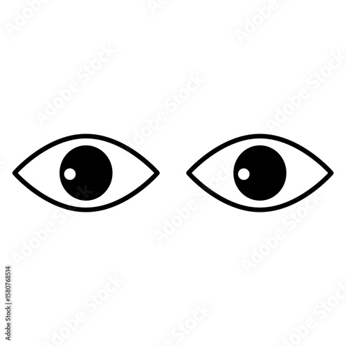 Eye Vision Line Icon 
