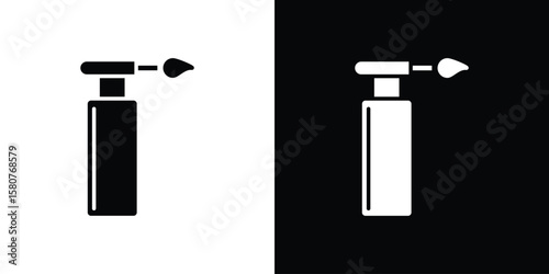 Blowtorch icon design. Black flat style sign for mobile concept