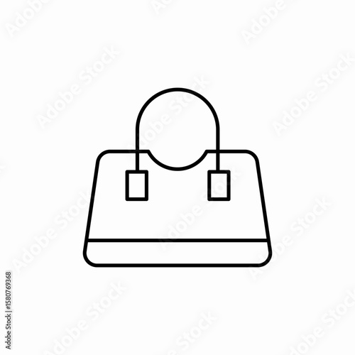 handbag summer icon sign vector