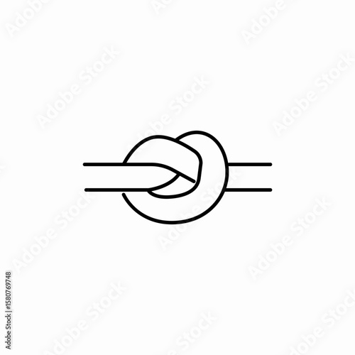 knot rope icon sign vector