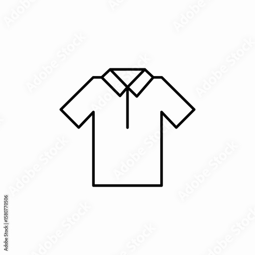 polo shirt wear icon sign vector