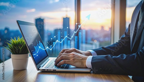 Business Growth Forecast and Financial Projection Toward 2026, business growth, financial forecast, bar chart, data analytics, revenue increase, business planning, future success, yearly progress, mar