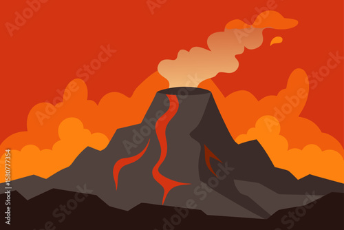lava field with steam and rocky textures