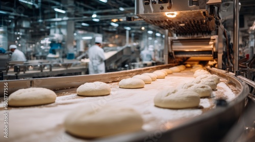 Modern bread production techniques  efficiency and quality in factory manufacturing