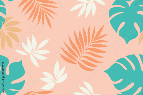 tropical luxury exotic seamless pattern with paste