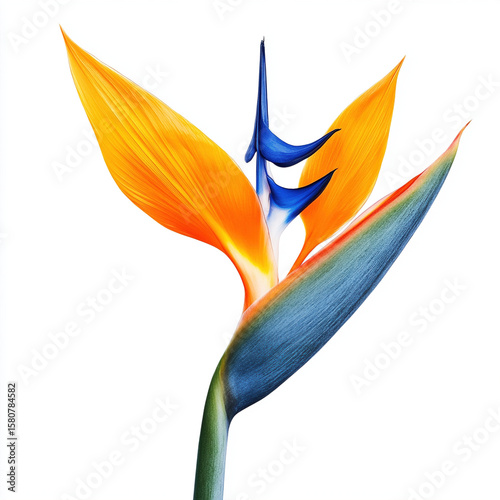 blue and yellow flower