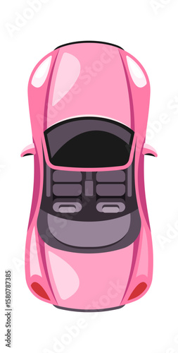 Pink cadillac vehicle classic automobile